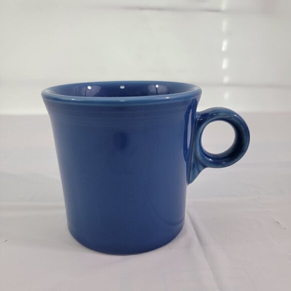 Homer Laughlin Fiesta USA Pottery Blue Ring Handle Coffee Tea Mugs – Set of 2 - Picture 8 of 16
